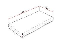 Madrasser-Profi Madrass 140x200 cm Hvit