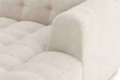 Andrarum Puffy 3-seters boblete sofa med divan høyre