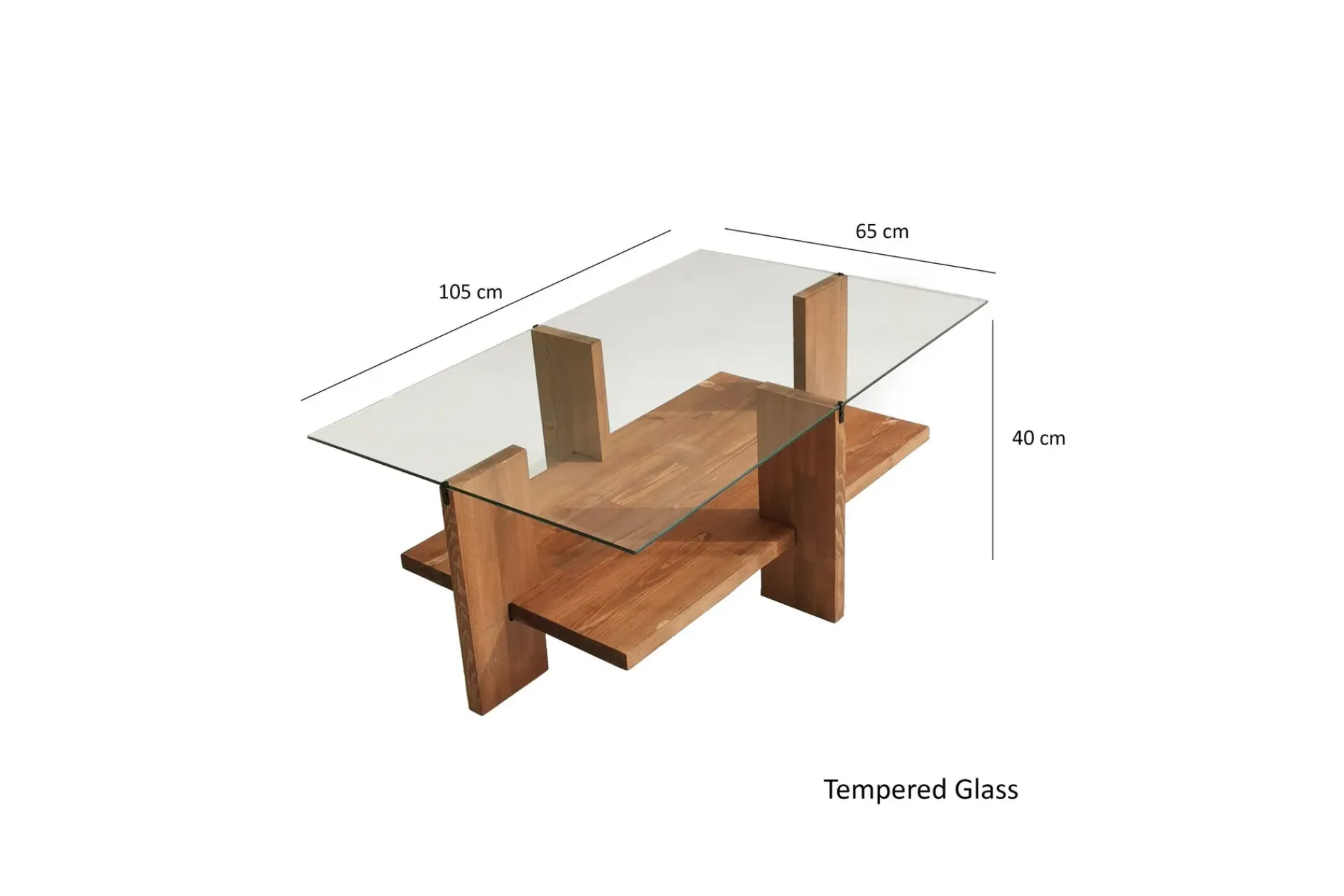 Puijas Sofabord 105x40x105 cm