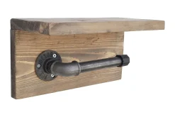 Baderom-Pukkuri Papirholder 30 cm Brun,Svart