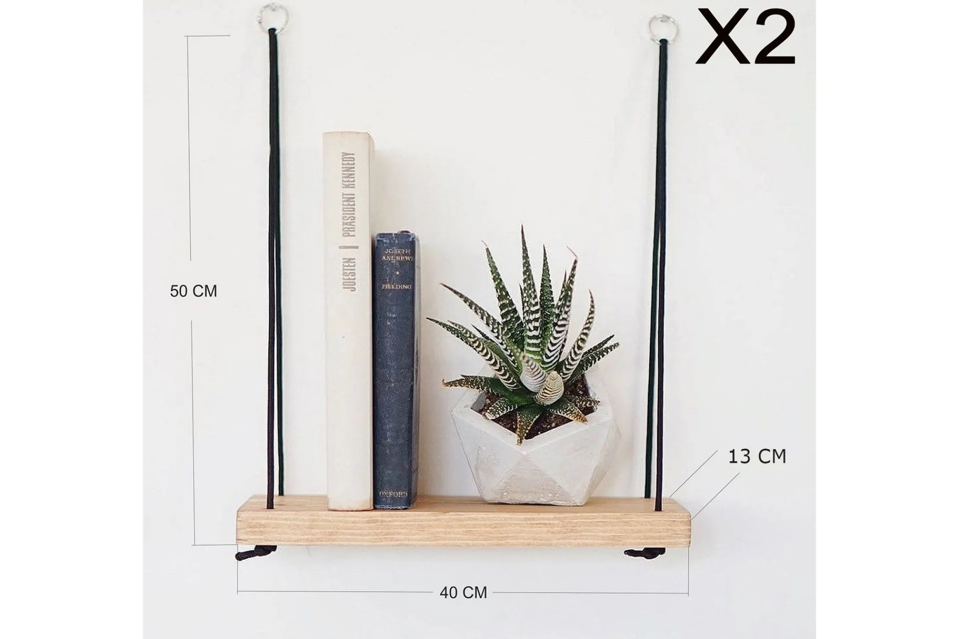 Pukkuri Vegghylle 40 cm