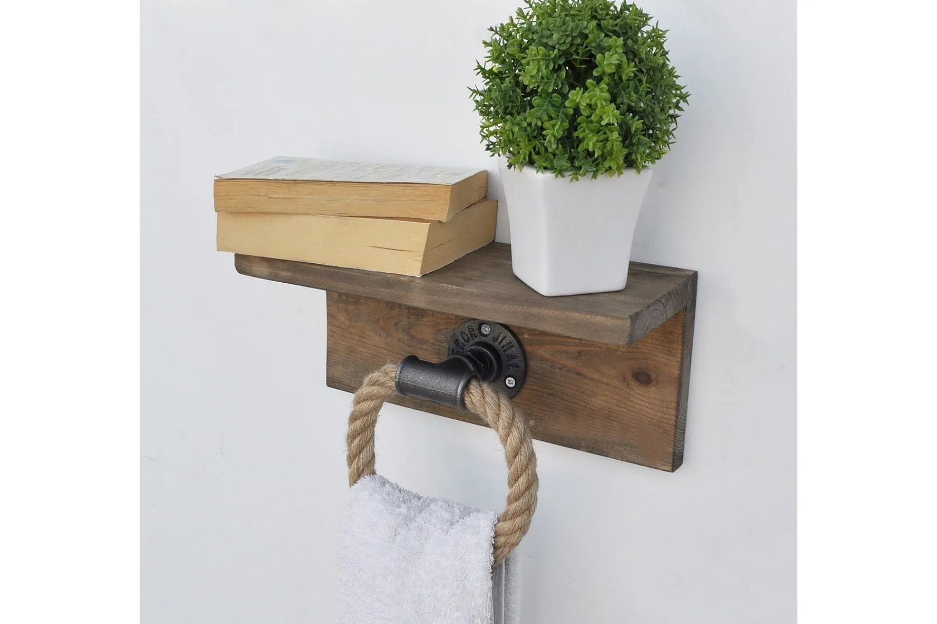 Vegghylle-Pukkuri Veggoppheng 30 cm Brun