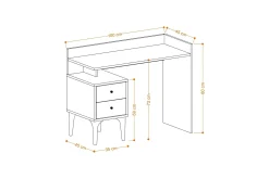Puuk Skrivebord 45x100 cm