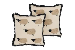 Hagepute|Hagepute-Pynteputer Bannu sett med 2 Beige,Svart