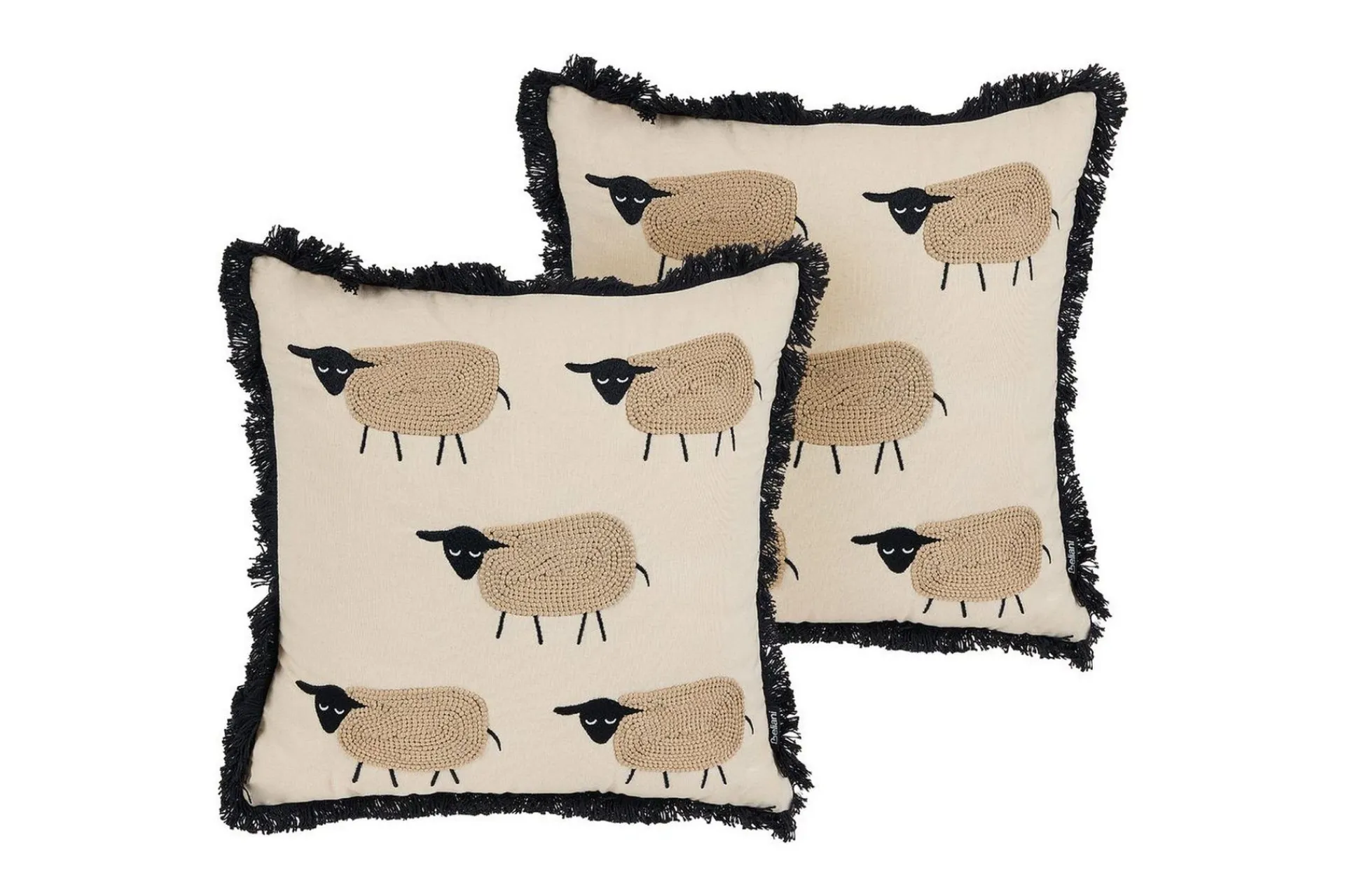 Hagepute|Hagepute-Pynteputer Bannu sett med 2 Beige,Svart