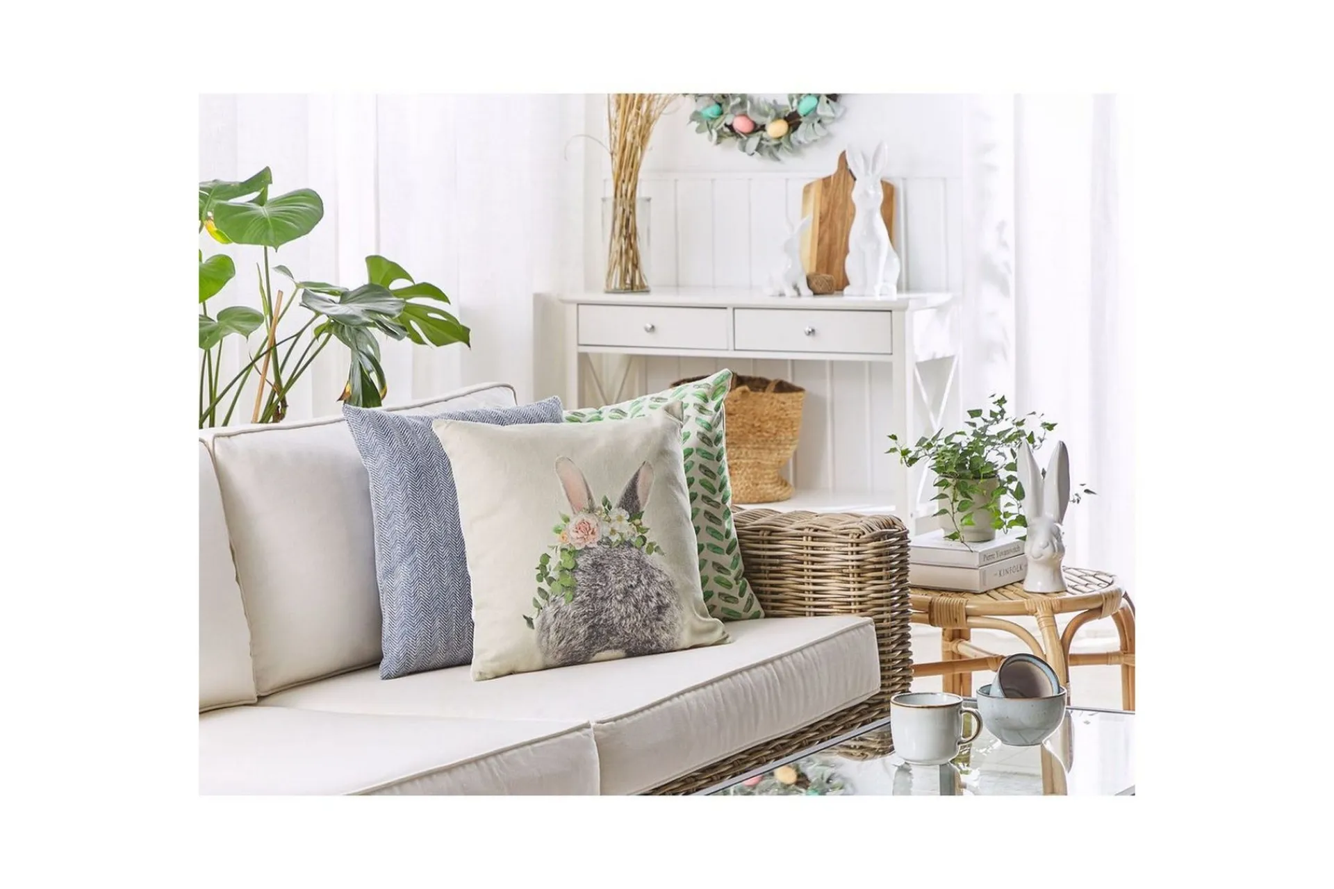 Hagepute|Hagepute-Pynteputer Fatsia sett à 2 Grey,Beige,Grønn,Lyserød