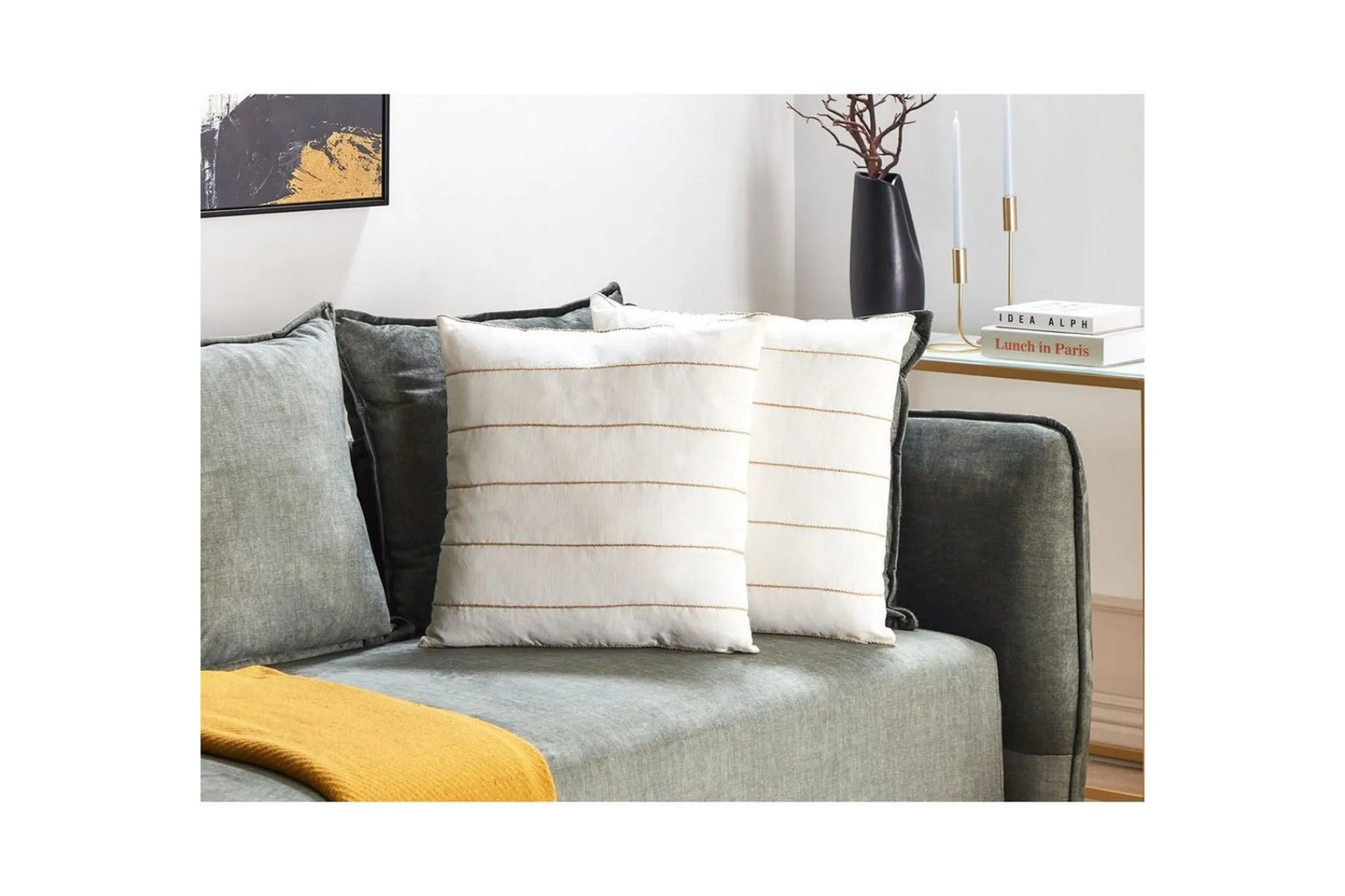 Hagepute|Hagepute-Pynteputer Milas sett med 2 Hvit/Beige Hvit,Beige