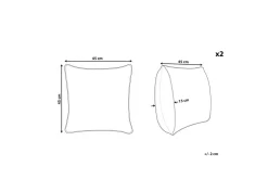 Hagepute|Hagepute-Pynteputer Oberonia sett av 2 Beige,Brun