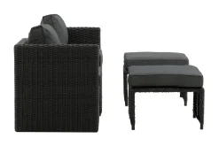 Venture Home Cafesett|Balkonggrupper-Quad Balkonggruppe 2-seters Svart