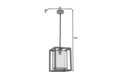 Kjøkkenlampe-Quadratus Pendellampe Svart