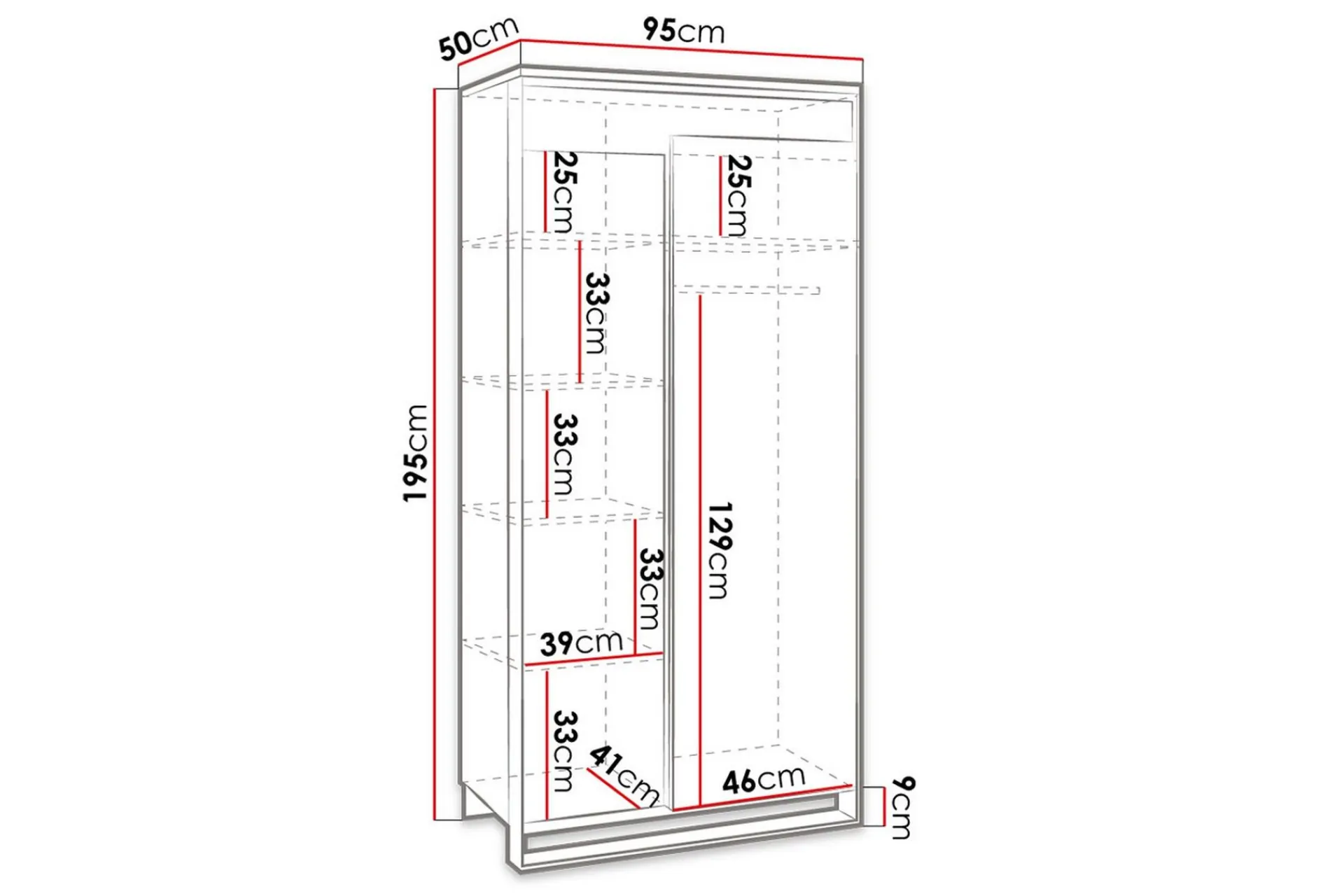 Quant Garderobe 50x95 cm