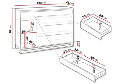 Quant Kommode 41x130 cm