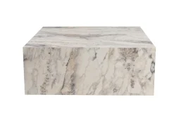 Sofabord-Rambabu Sofabord 90 cm Hvit Marmor