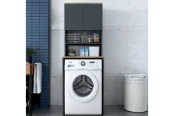 Innsynsbeskyttelse & Innhegning|Baderom-Ramdev Highboard Valnöt,Antracit