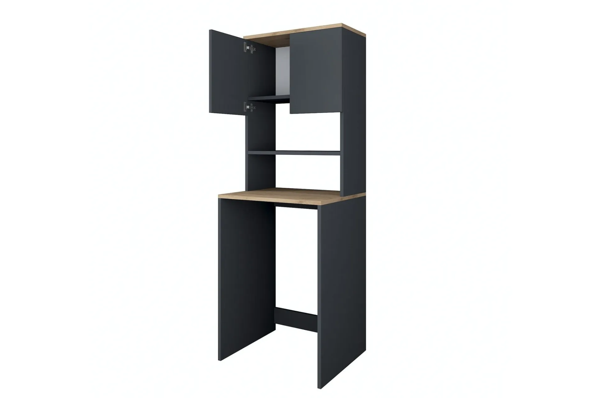 Innsynsbeskyttelse & Innhegning|Baderom-Ramdev Highboard Valnöt,Antracit