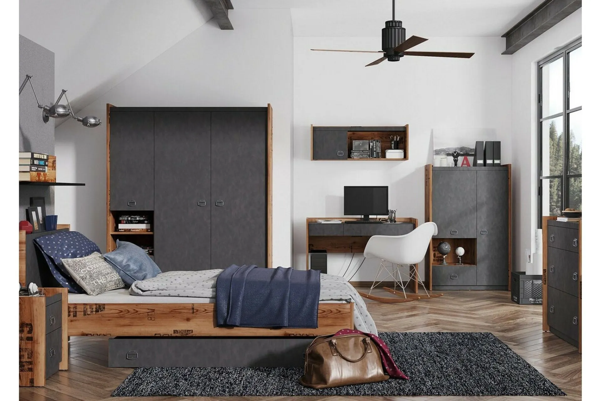 Sengetilbehør & Sengegavl|Benk-Rathmore Sengkiste 140 cm Grey