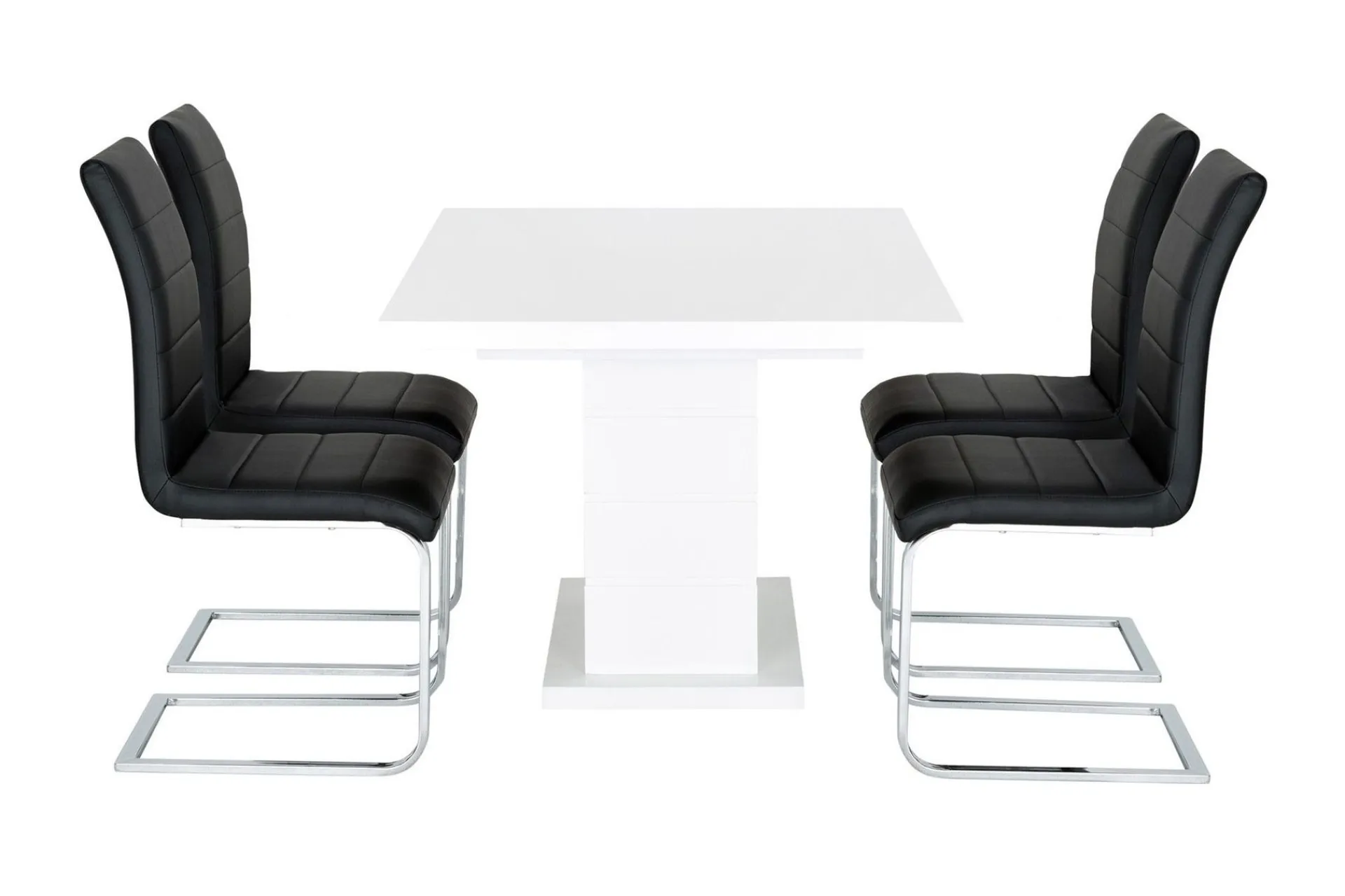 Concept 55 Ratliff Forlengningsbar Spisegruppe 180 cm m 4 Cibus Stoler