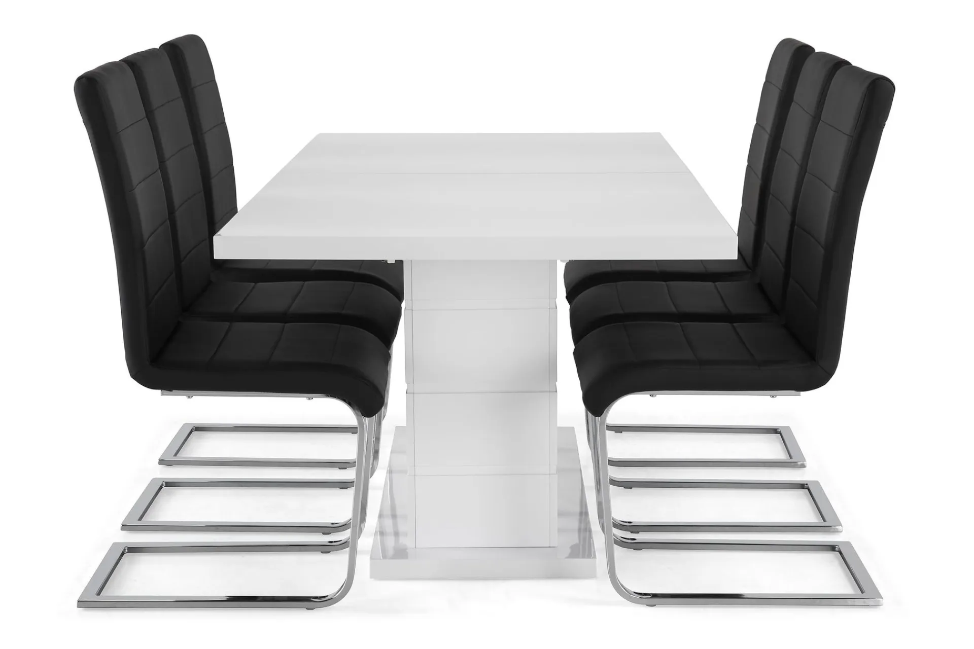 Concept 55 Ratliff Spisegruppe 180 cm + 6 Stoler Utvidbart med Tilleggsplate