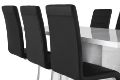 Concept 55 Ratliff Spisegruppe 180 cm + 6 Stoler Utvidbart med Tilleggsplate