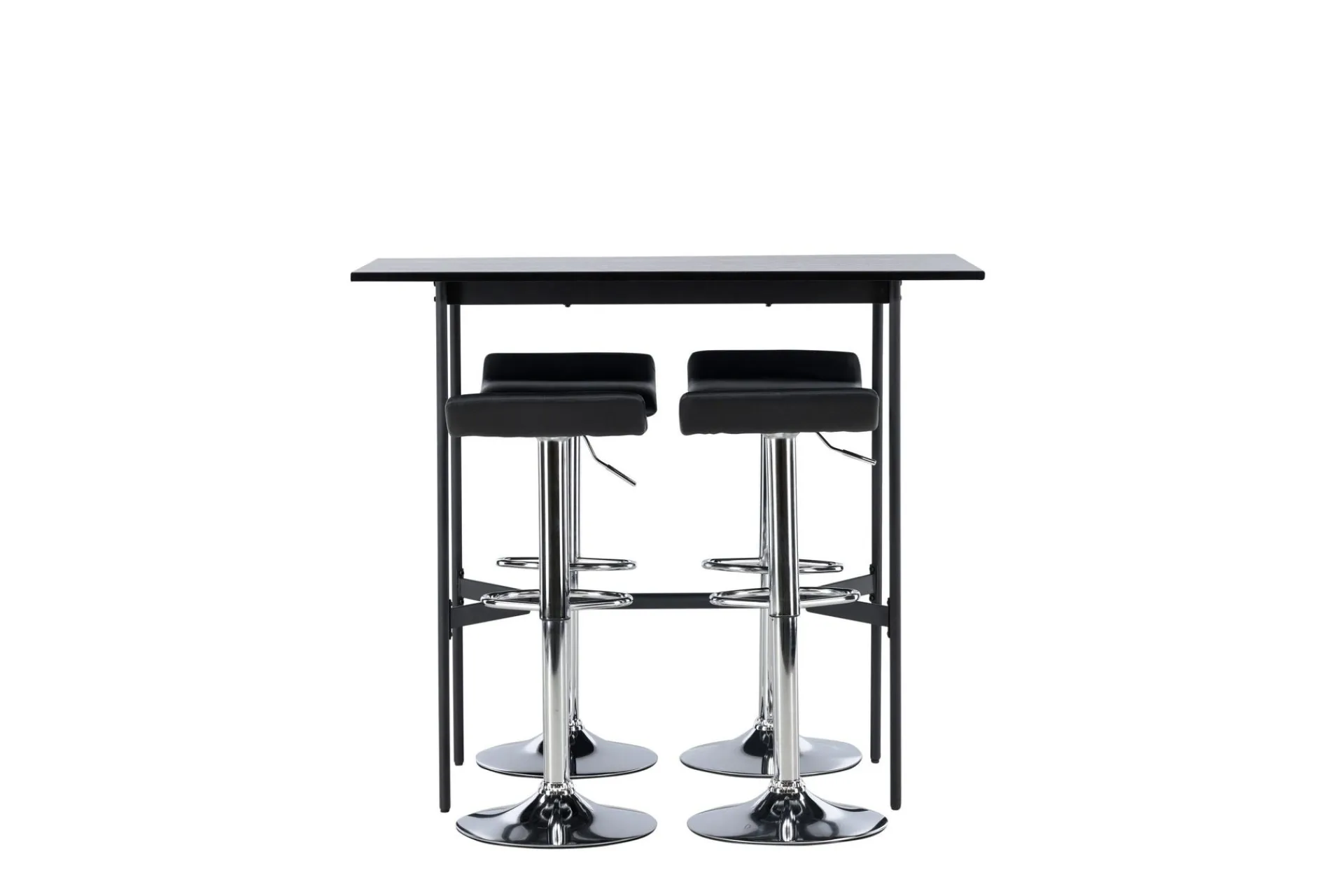 Venture Home Spisegrupper-Rax Spisegruppe 120 cm Rektangulær med 4 Jonna Stoler Svart