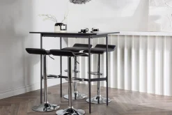 Venture Home Spisegrupper-Rax Spisegruppe 120 cm Rektangulær med 4 Jonna Stoler Svart