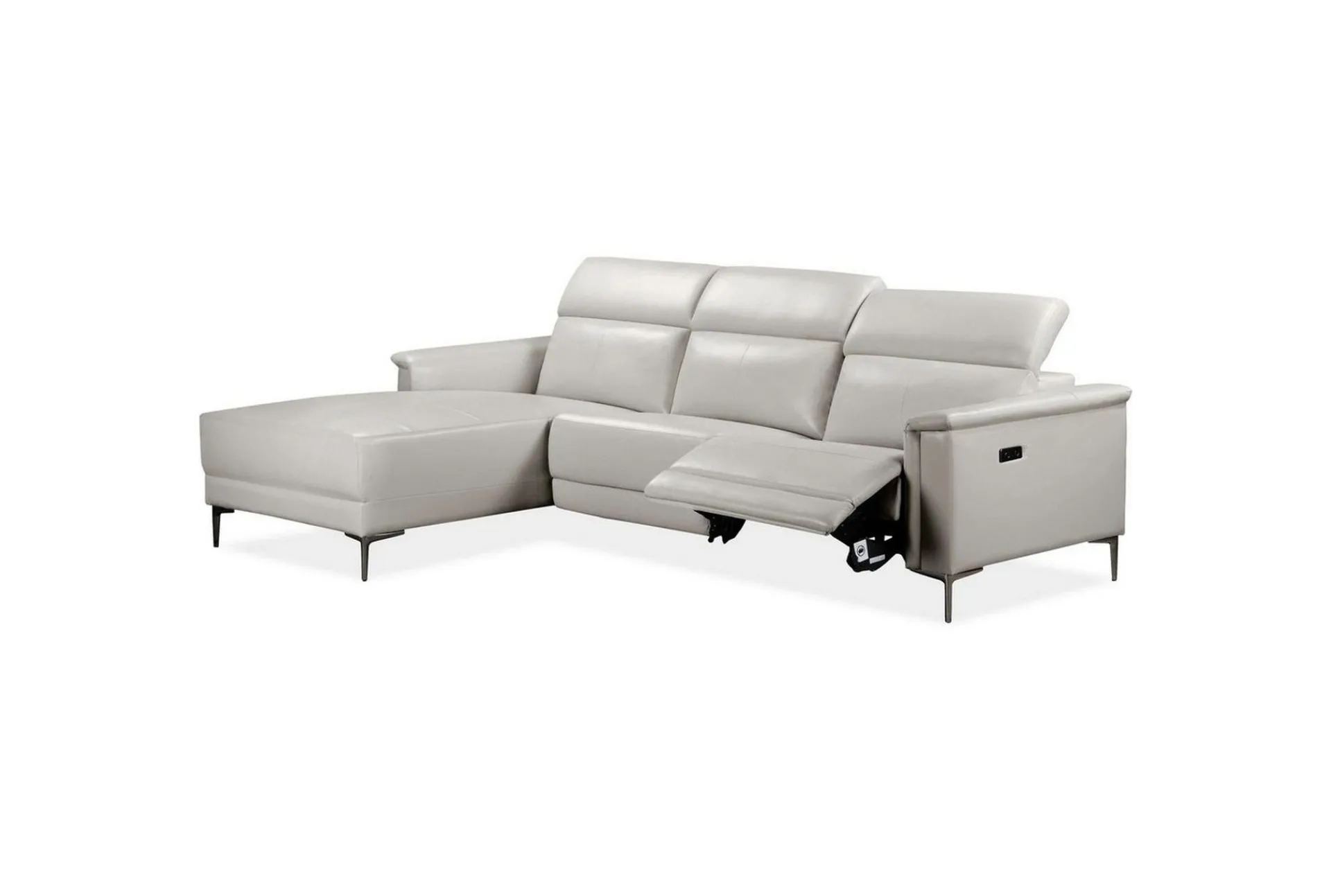 Loft24 Reclinersofa med hjørne Hjørnesofa 3-seters Lund Vänster