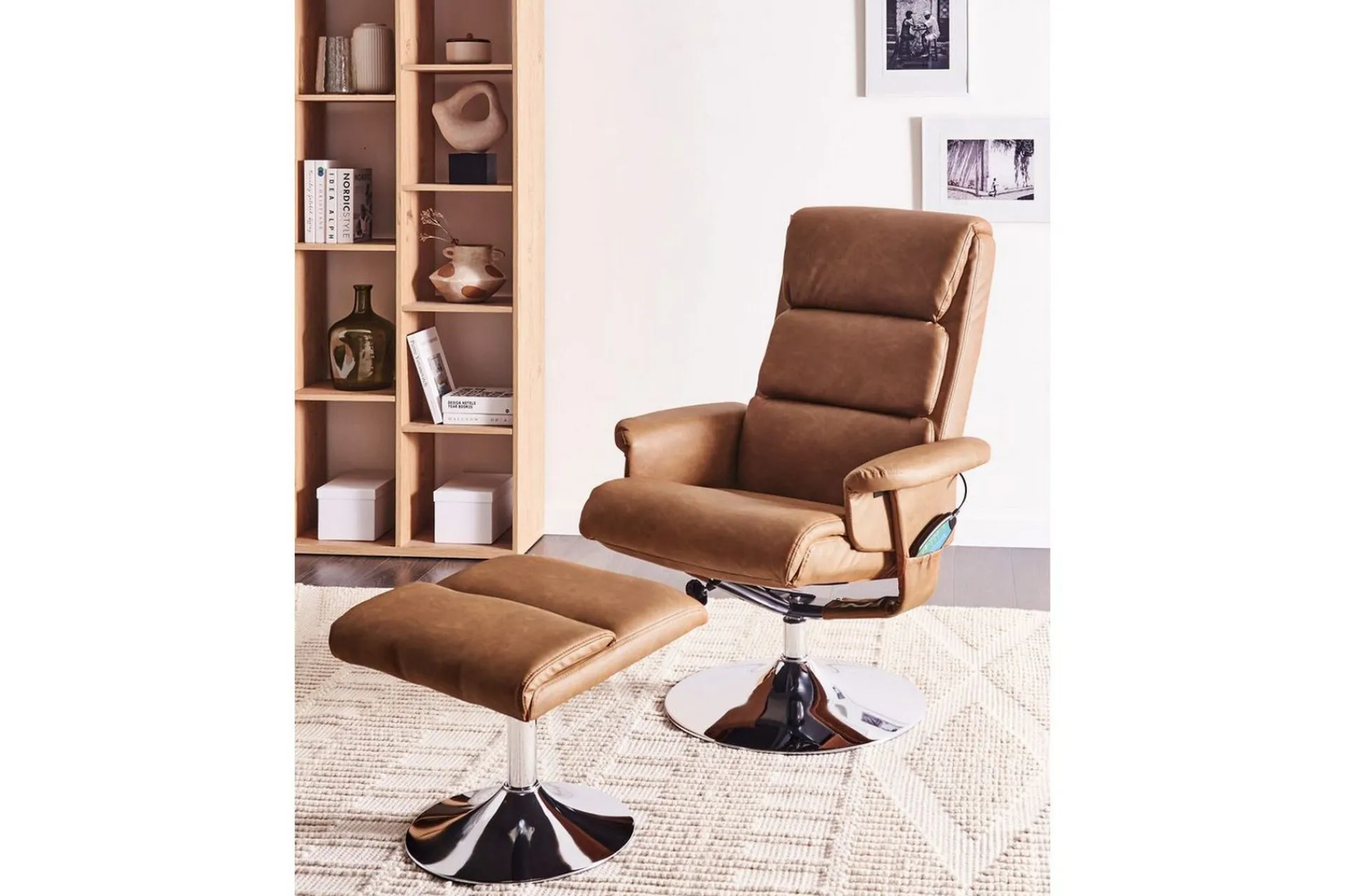 Lenestoler-Reclinerstol Legend Brun,Sølv