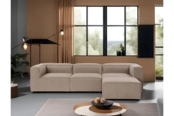 Sofa Med Sjeselong-Redlands Sofa med Sjeselong 3-seter Brun