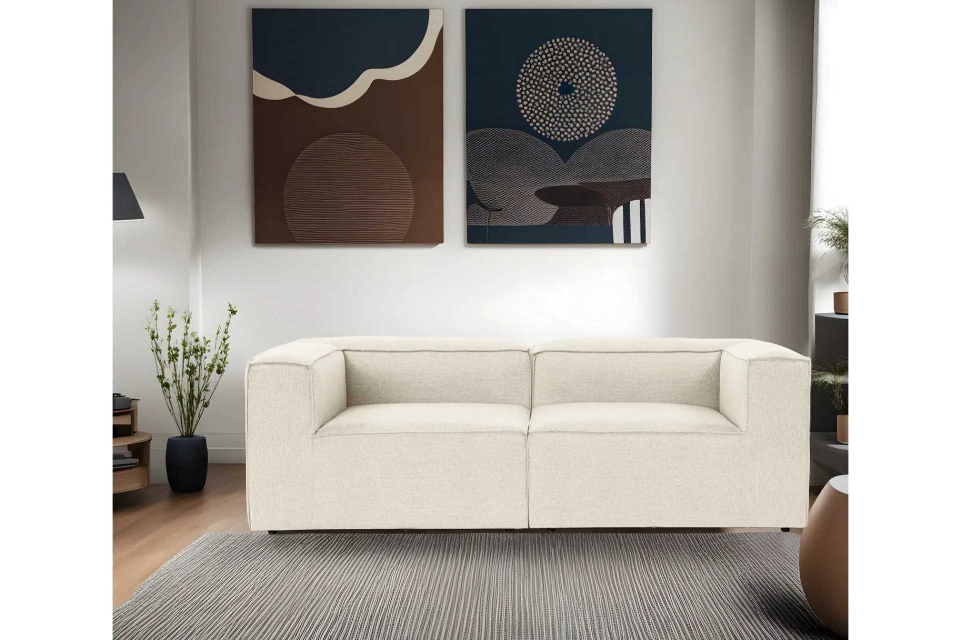 2 Seter Sofa-Redlands Sofa 2-seter Ecru