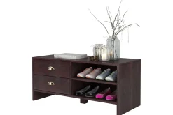 Benk|Skohylle Med Benk-Redrocks Skobenk 45x100 cm Brun