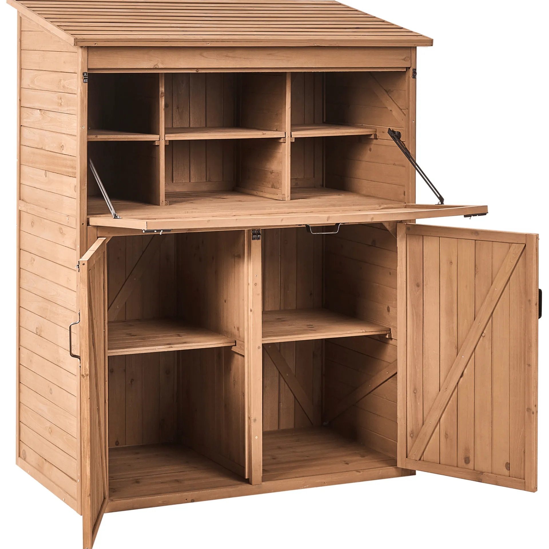 Byggesett Uterom|Lagringshus & Boder-Redskapsbod Toffia 127 cm 66 cm Brun