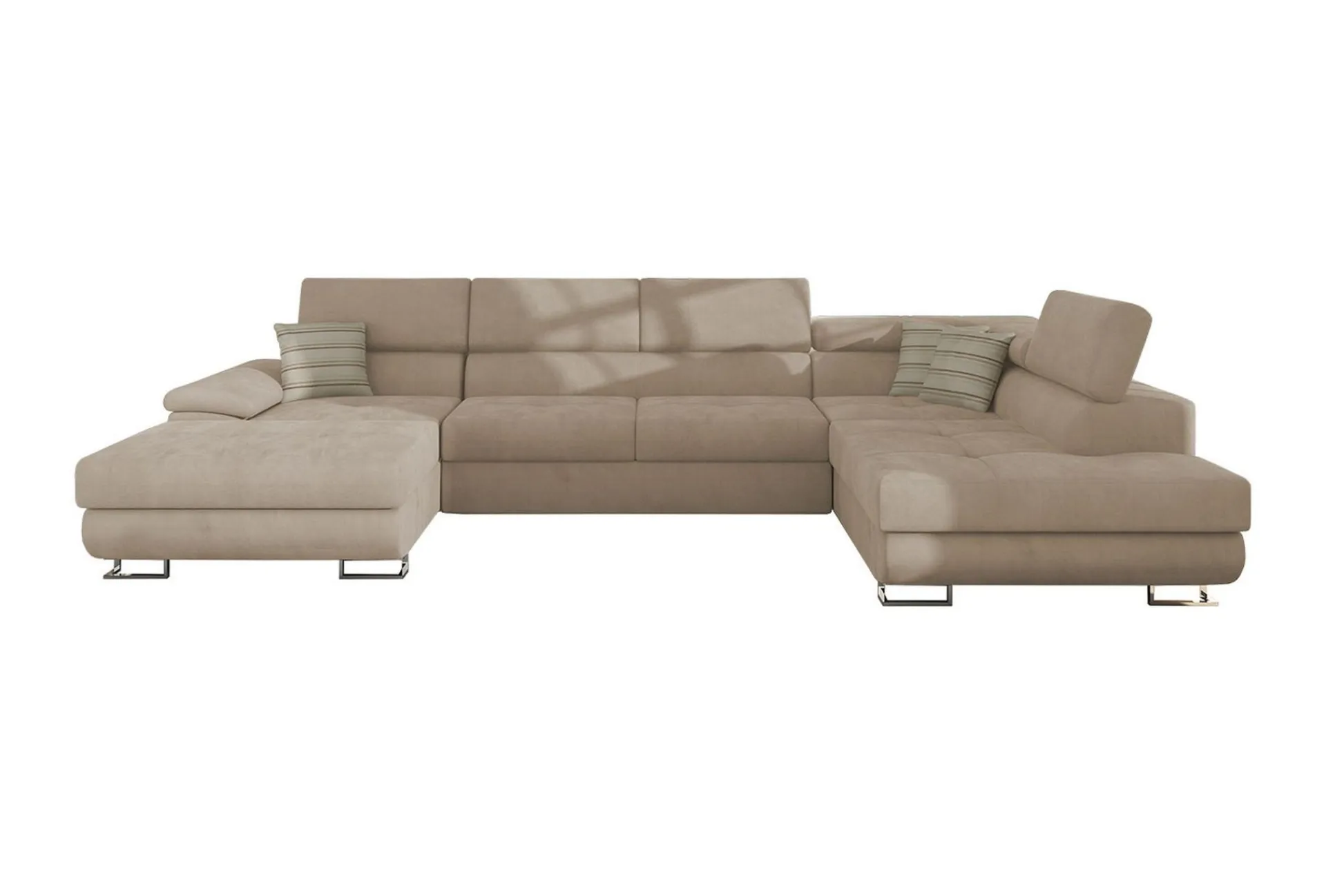 Velour Sofa & Fløyel Sofa|Sovesofaer-Reginia Hjørnesovesofa Høyre Nour Sammet 17 + Cherie 11