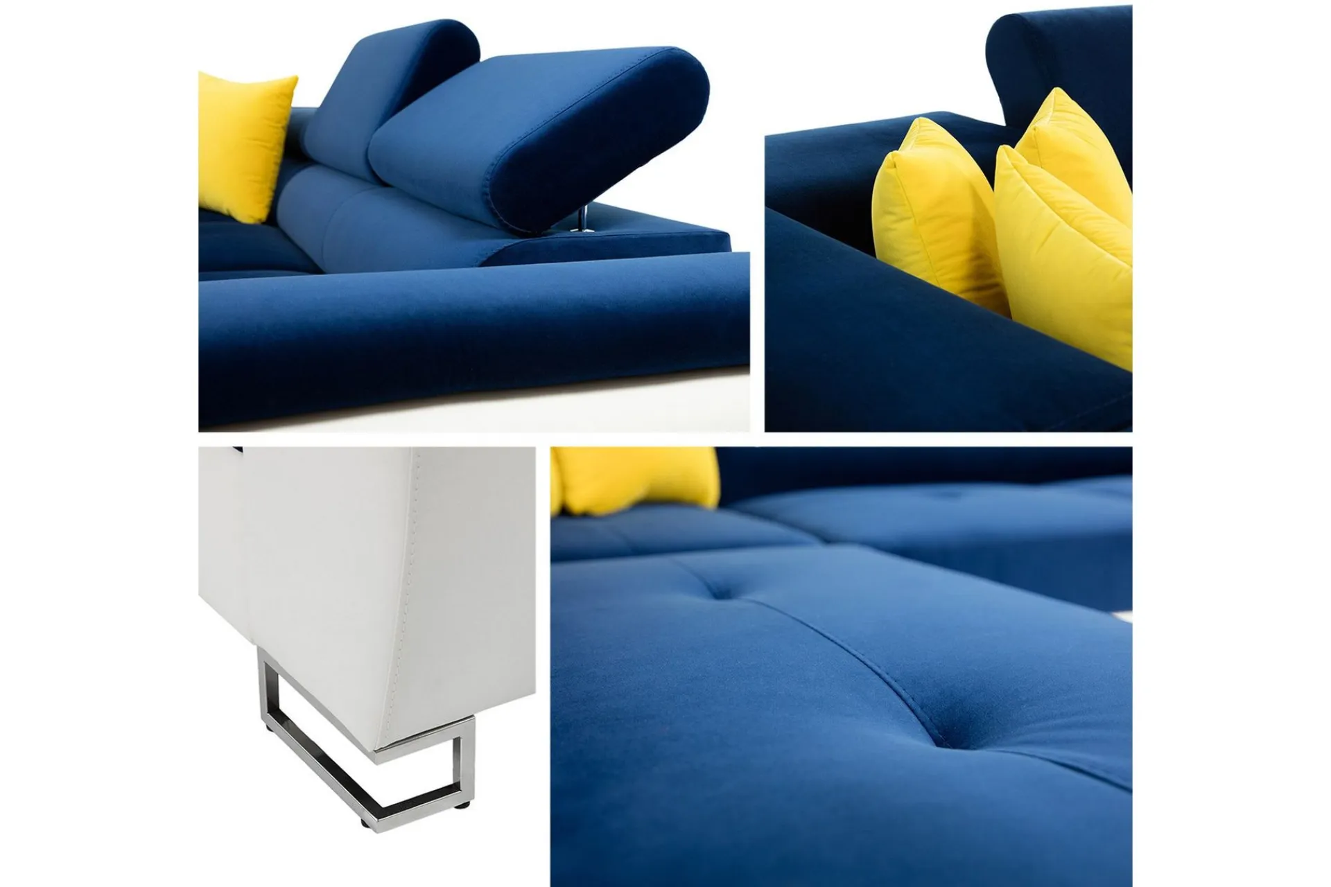 Velour Sofa & Fløyel Sofa-Reginia Hjørnesovesofa Venstre Nour Sammet 17 + Cherie 11