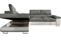 Velour Sofa & Fløyel Sofa-Reginia Hjørnesovesofa Venstre Nour Sammet 17 + Cherie 11