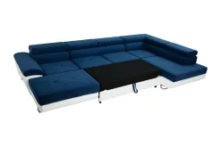 U-Sofa-Reginia Sofa med Divan og Sjeselong 4-seter Hvit