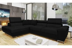 Velour Sofa & Fløyel Sofa|Sovesofaer-Reginia Sovesofa m. Sjeselong L-formet Moon 9 + Nour Sammet 20 + Moon 9