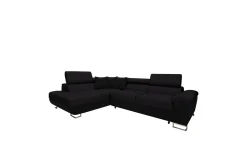 Velour Sofa & Fløyel Sofa|Sovesofaer-Reginia Sovesofa m. Sjeselong L-formet Moon 9 + Nour Sammet 20 + Moon 9