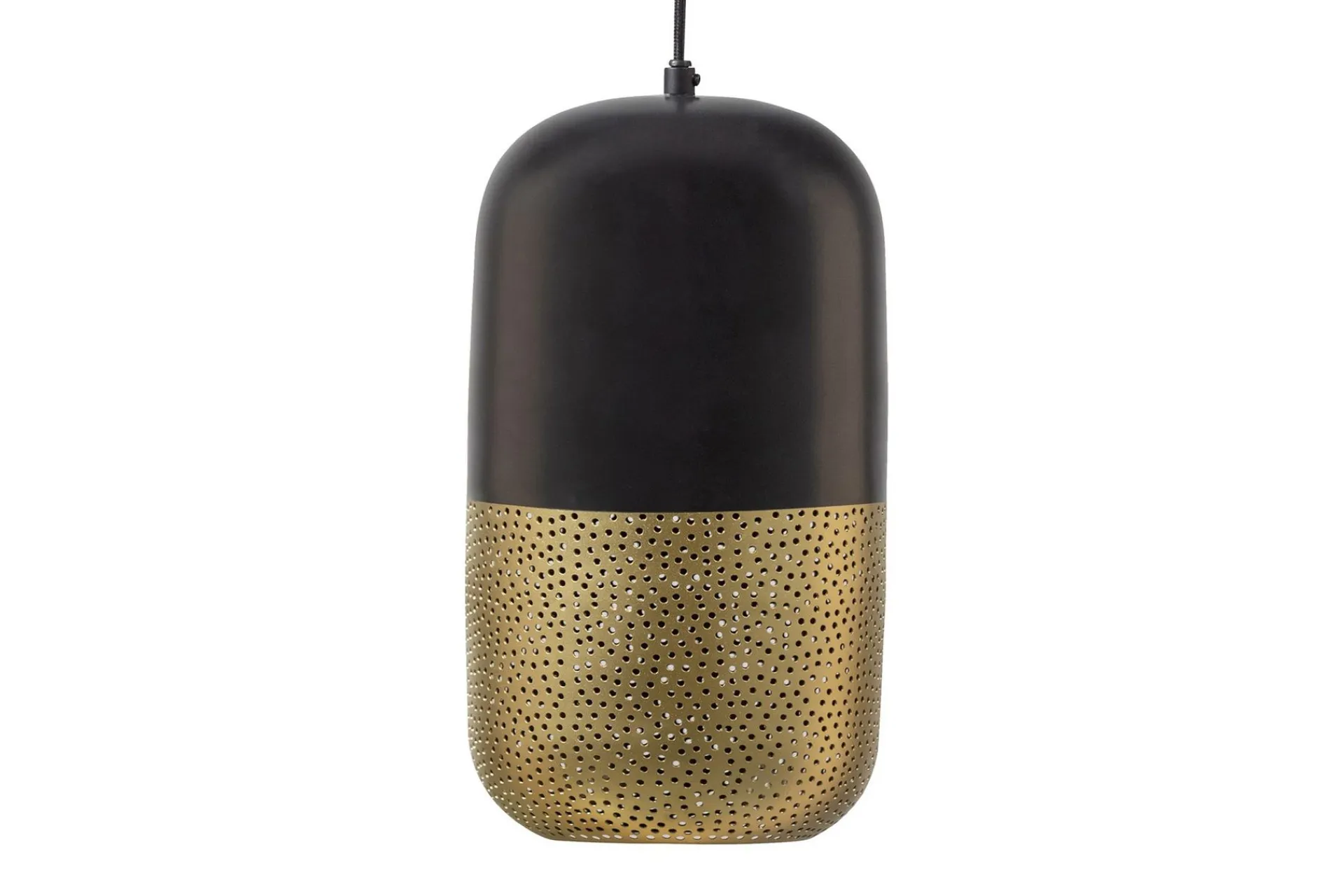 Taklampe|Kjøkkenlampe-Reila Hengelampe 36 cm Messing,Svart