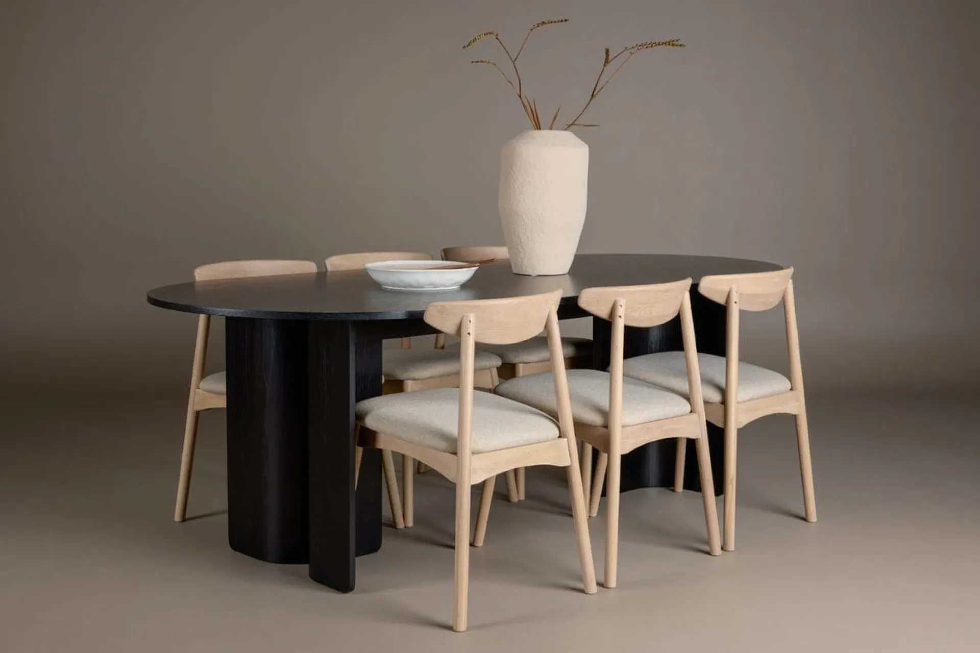 Venture Home Rektangulær spisegruppe Tyresö 220 cm med 6 Ven stoler