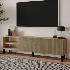 Tv-Benk & Mediabenk-Relento TV-benk 150 cm varm eik, sapphire eik