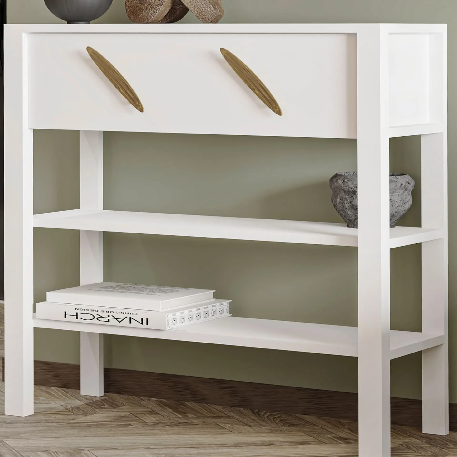 Sideboard & Skjenker-Relon Kommode 90x85x30 cm Hvit