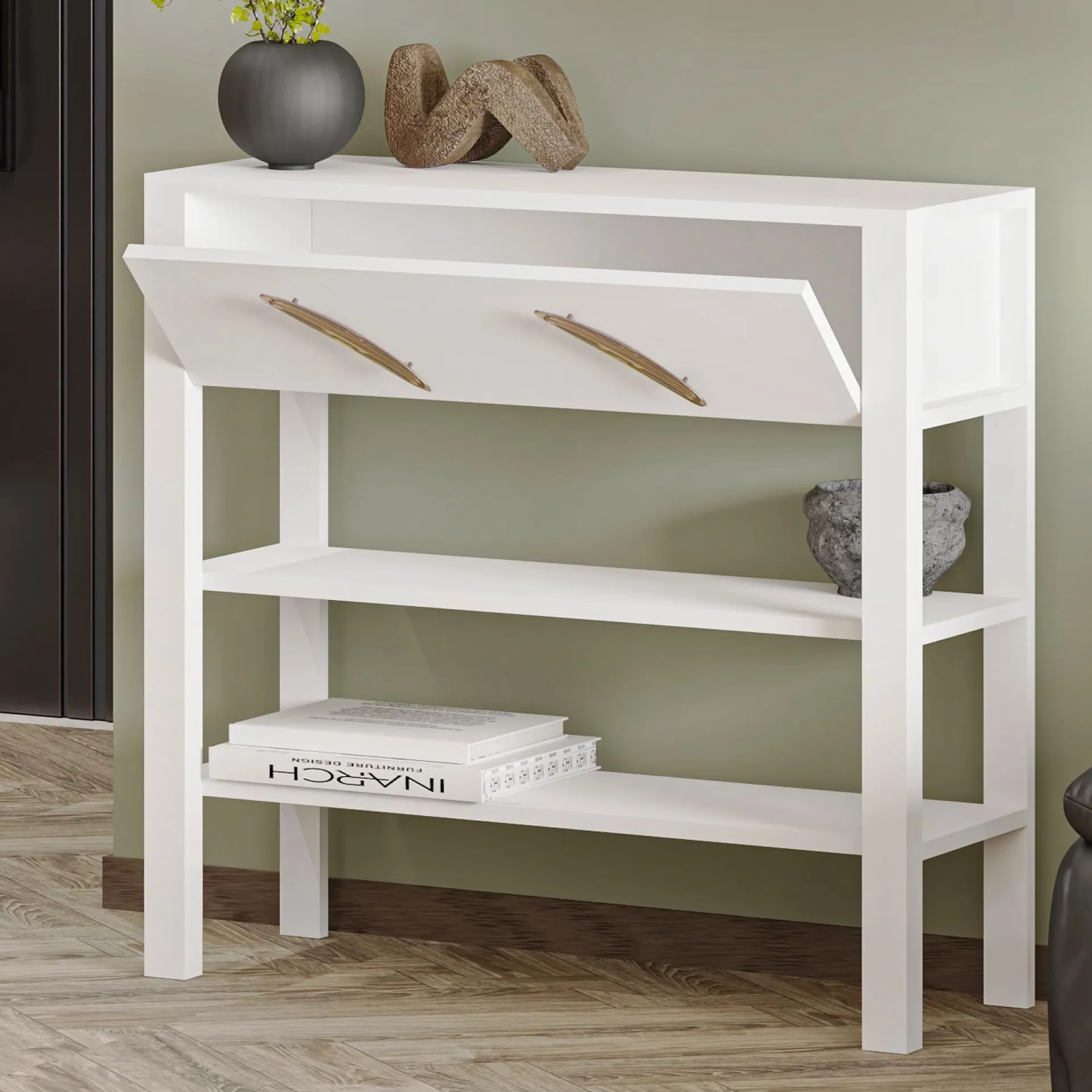 Sideboard & Skjenker-Relon Kommode 90x85x30 cm Hvit
