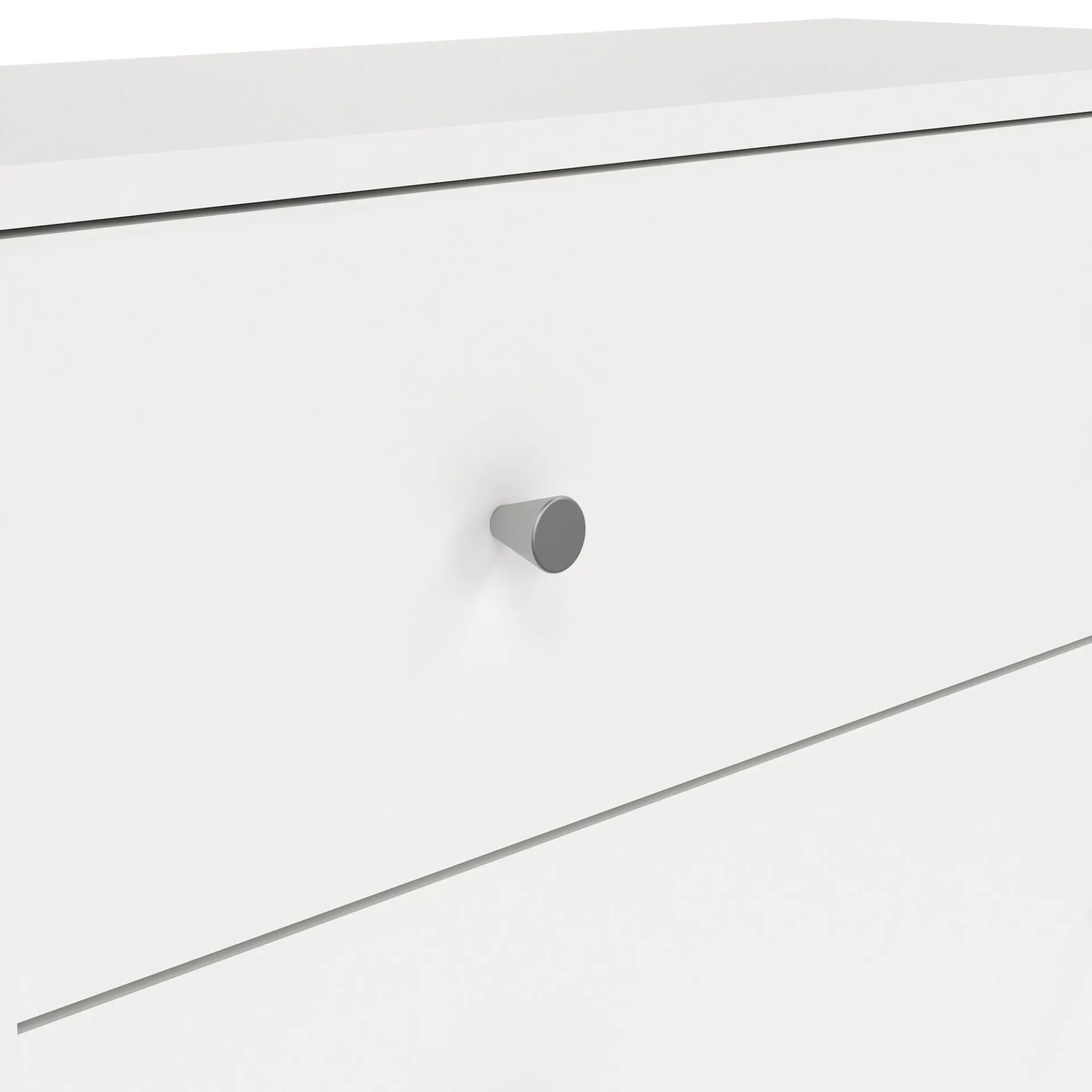 Tvilum Kommode|Gangoppbevaring-Renor Kommode med 5 skuffer 72x30x108 cm Hvit