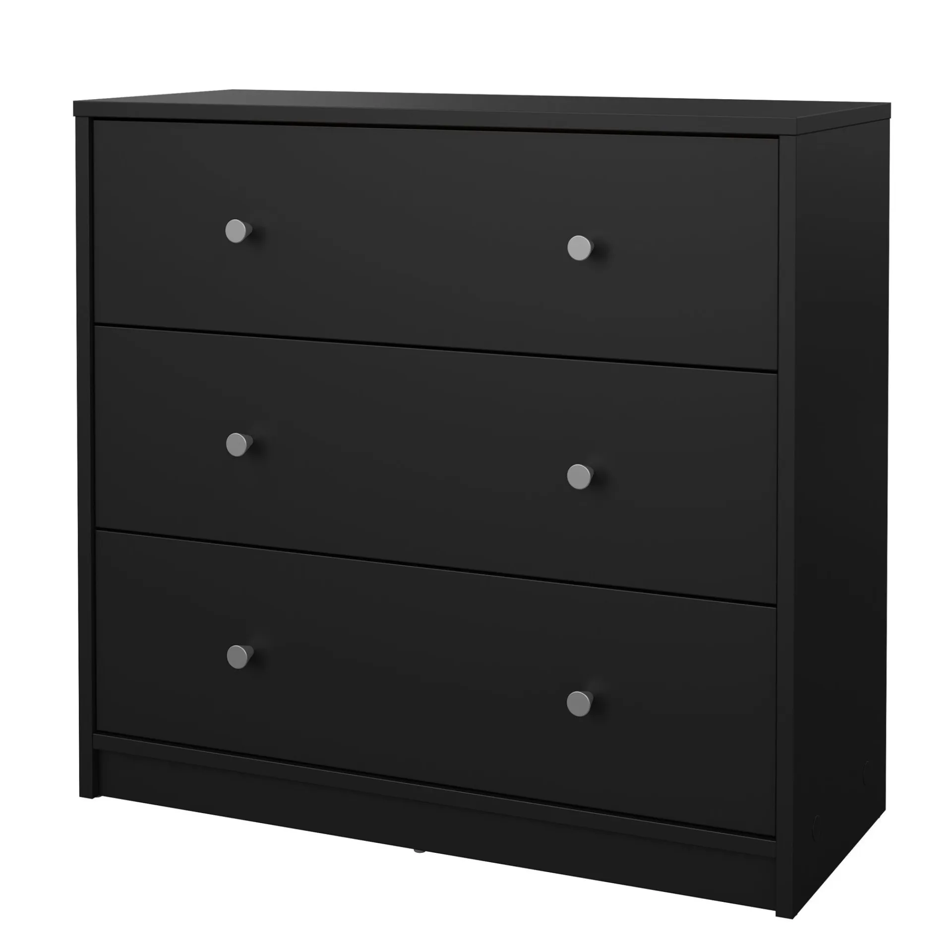 Tvilum Kommode|Gangoppbevaring-Renor Kommode 3 skuffer 72x30x68 cm Svart