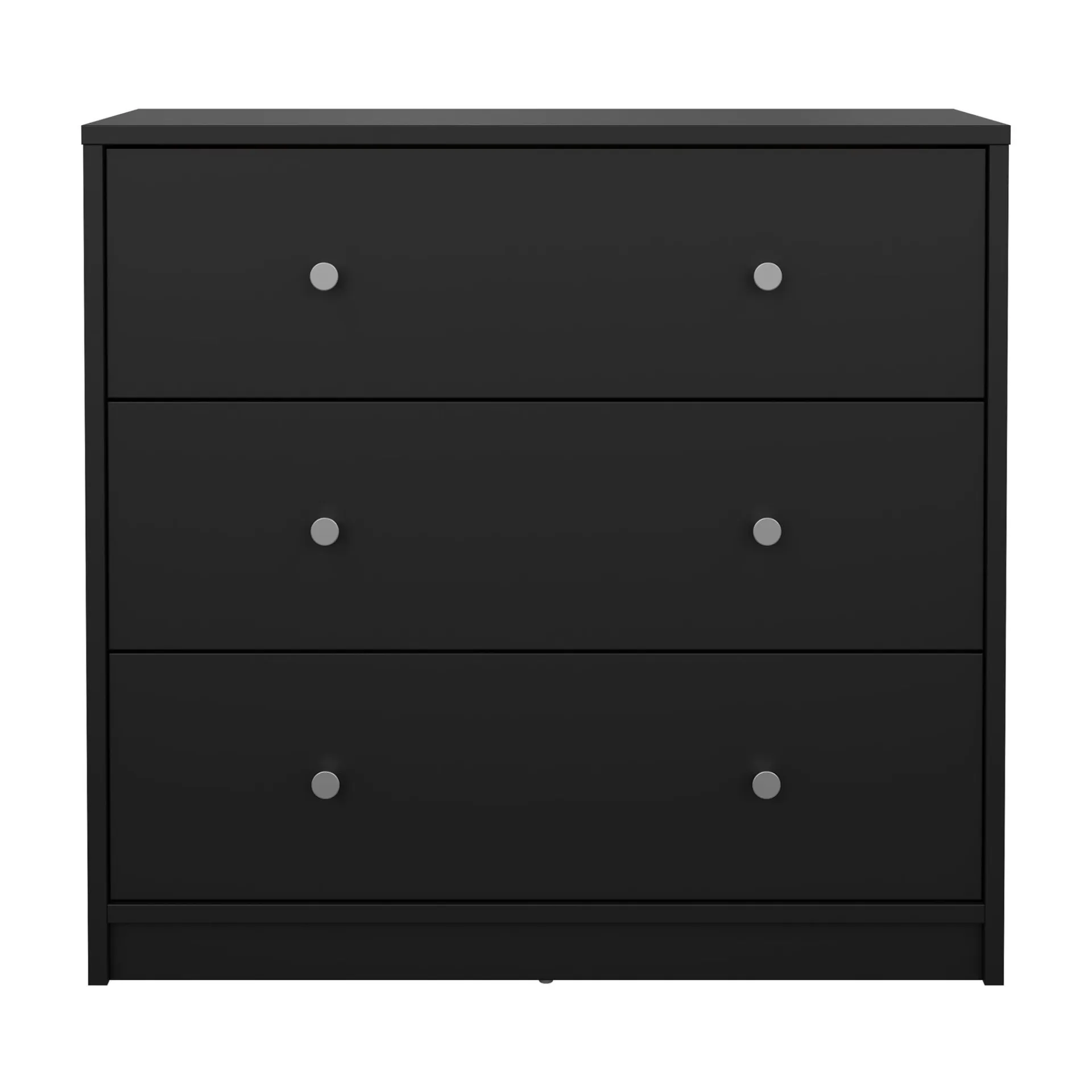 Tvilum Kommode|Gangoppbevaring-Renor Kommode 3 skuffer 72x30x68 cm Svart