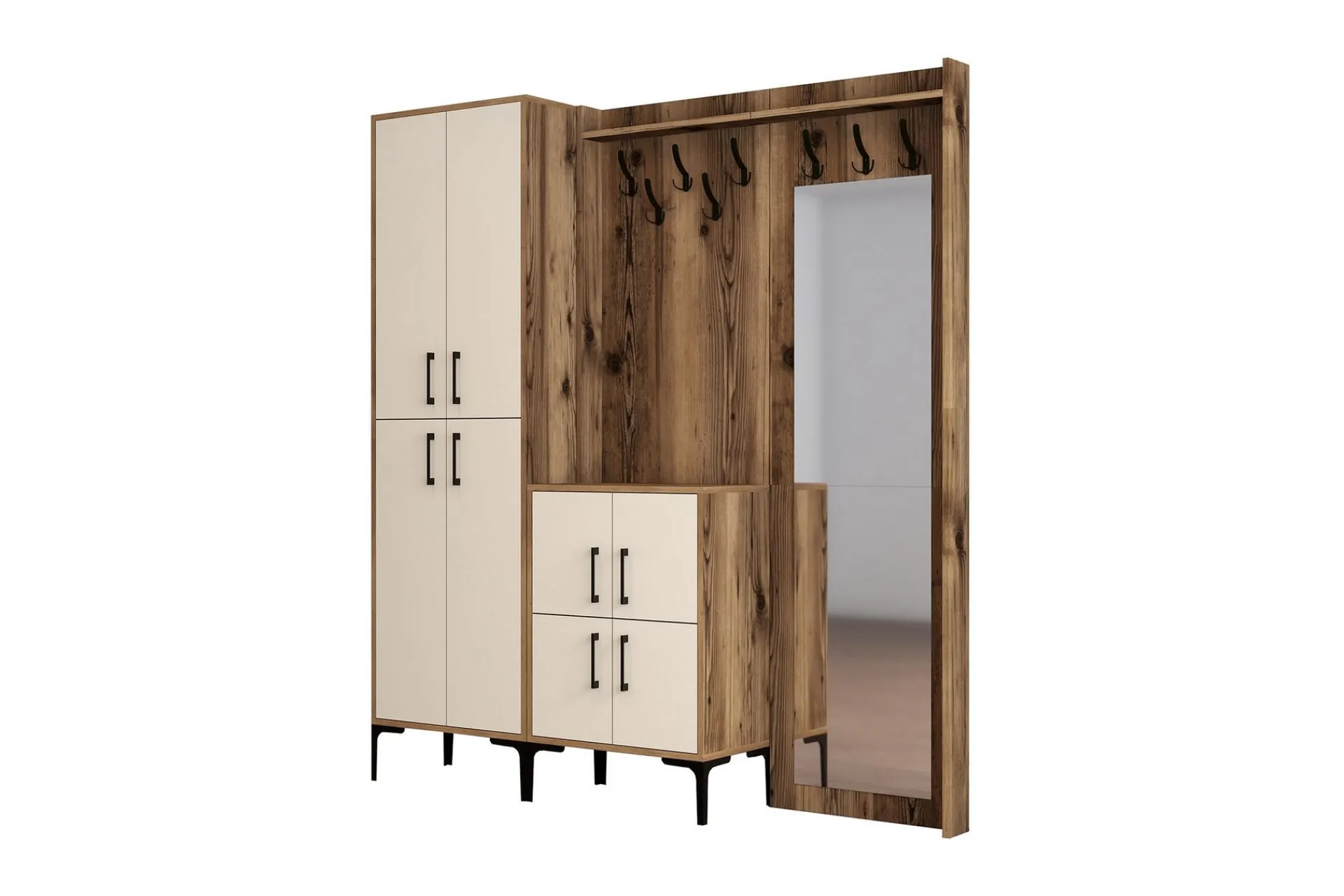 Møbelsett Til Gang & Entre|Møbelsett Til Gang & Entre-Retzow Gangmøbelsett 180 cm Beige