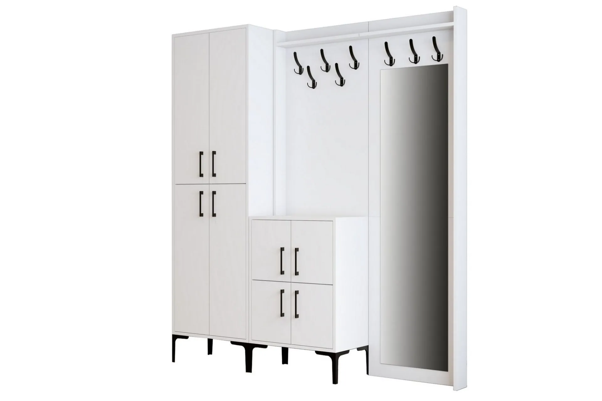 Møbelsett Til Gang & Entre|Møbelsett Til Gang & Entre-Retzow Hallmöbelset 35x180 cm Hvit