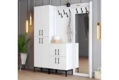 Møbelsett Til Gang & Entre|Møbelsett Til Gang & Entre-Retzow Hallmöbelset 35x180 cm Hvit