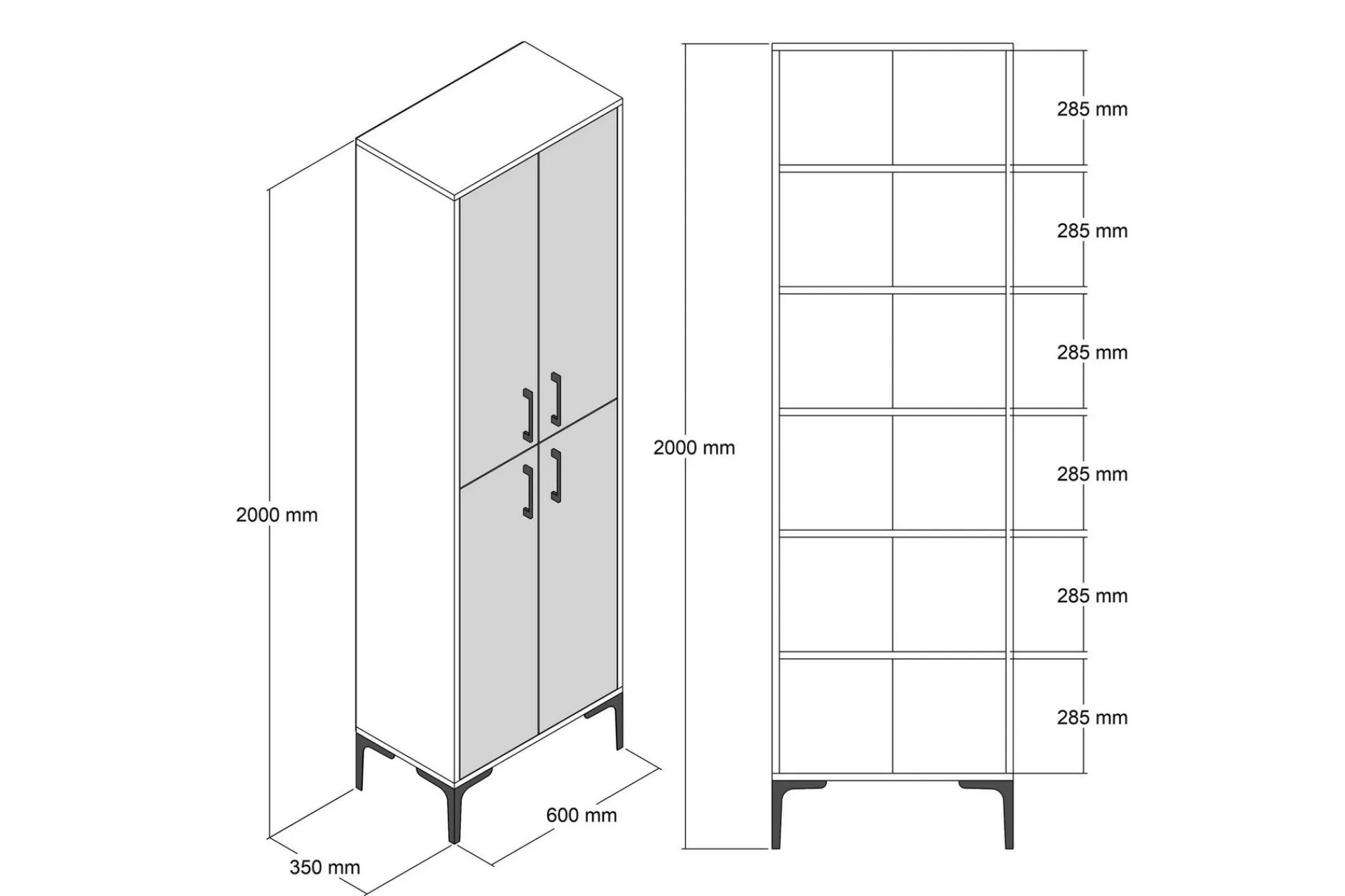 Retzow Skoskap 60x35 cm