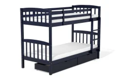 Barneseng & Juniorseng-Revin Køyeseng 90x200 cm med Oppbevaring Blå